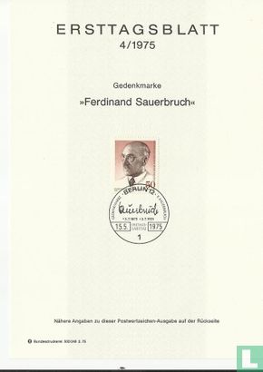 Prof. Ferdinand Sauerbruch - Bild 1