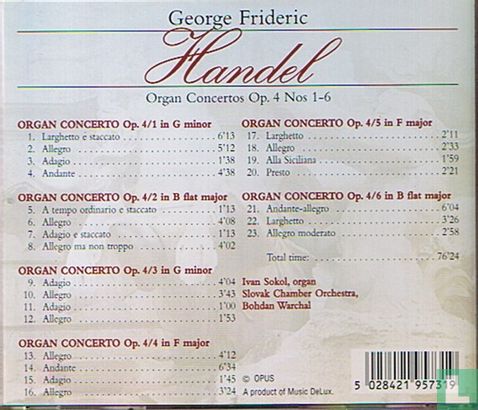 Händel Organ Concertos - Afbeelding 2