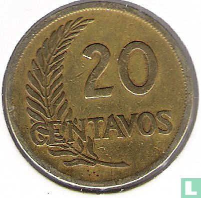 Peru 20 centavos 1946 (with AFP) - Image 2