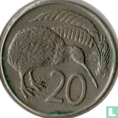 New Zealand 20 cents 1969 - Image 2