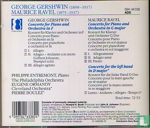 Gershwin: Piano Concerto in F + Ravel: The 2 Piano Concertos - Image 2