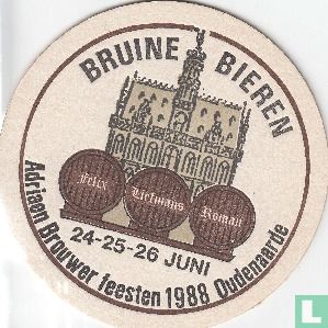 Bruine bieren Adriaen Brouwer feesten 1988 Oudenaarde 