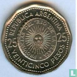 Argentinien 25 Pess 1966 "First issue of national coinage in 1813" - Bild 1