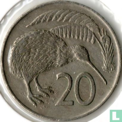 New Zealand 20 cents 1971 - Image 2