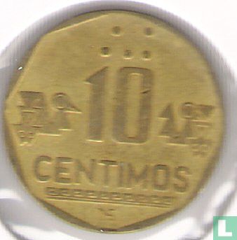 Pérou 10 céntimos 1991 - Image 2