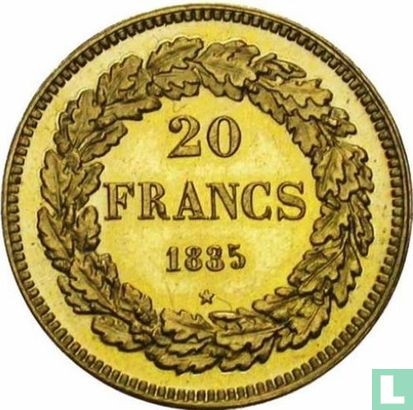 Belgique 20 francs 1835 - Image 1