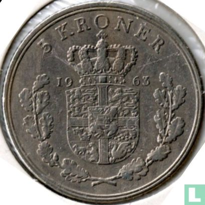 Denmark 5 kroner 1963 - Image 1