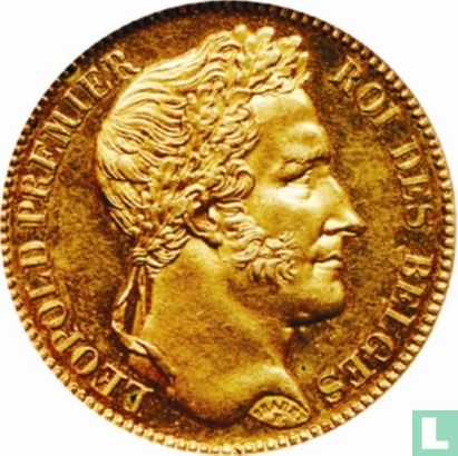 Belgique 40 francs 1834 (frappe médaille) - Image 2