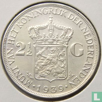 Niederlande 2½ Gulden 1939 - Bild 1