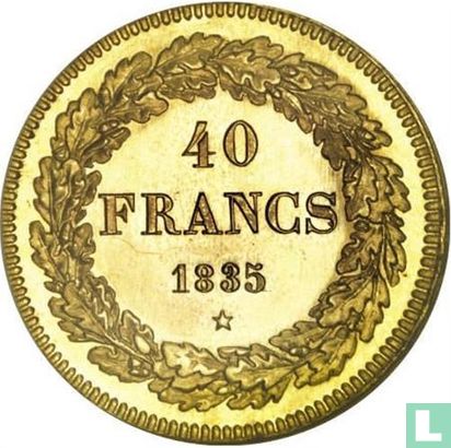 België 40 francs 1835 - Afbeelding 1