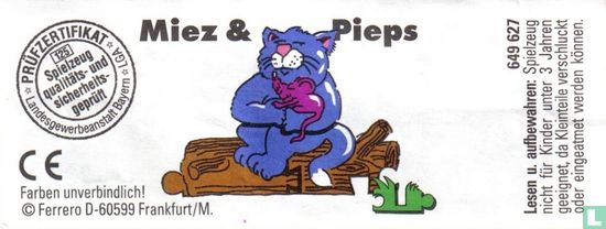 Miez & Pieps (rode wip) - Afbeelding 2