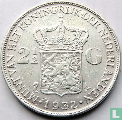 Netherlands 2½ gulden 1932 (type 1) - Image 1