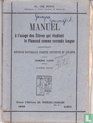Manuel à l'usage des élèves qui étudient le Flamand comme seconde langue - Image 1