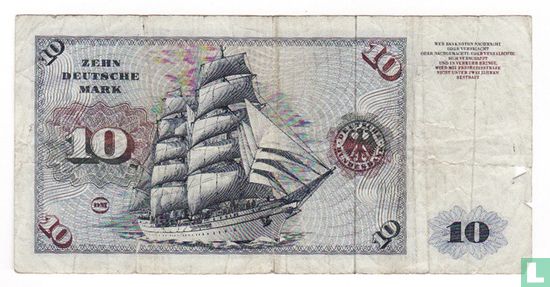 Bundesbank, 10 D-Mark, 1970 (b) - Image 2