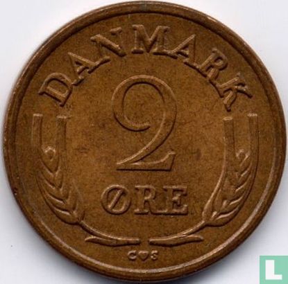 Denemarken 2 øre 1962 (brons) - Afbeelding 2