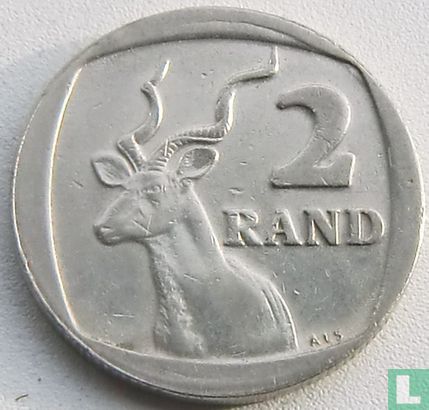 Afrique du Sud 2 rand 1989 - Image 2