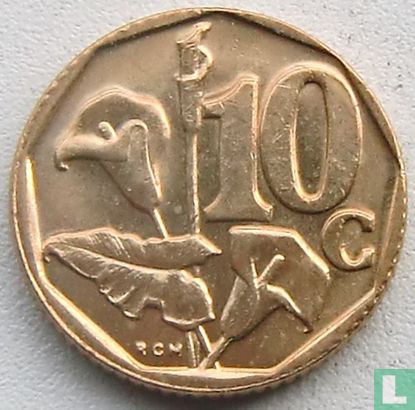 Afrique du Sud 10 cents 1997 - Image 2