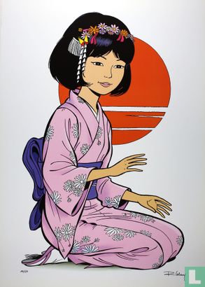 Yoko en kimono
