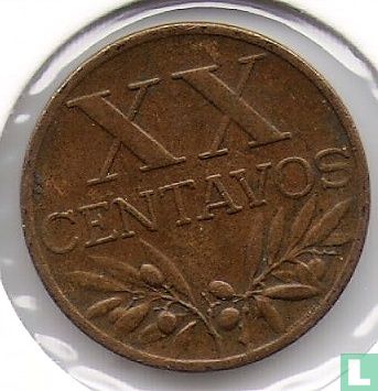Portugal 20 centavos 1956 - Afbeelding 2