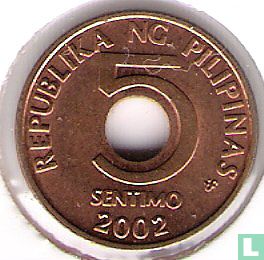 Philippines 5 sentimo 2002 - Image 1