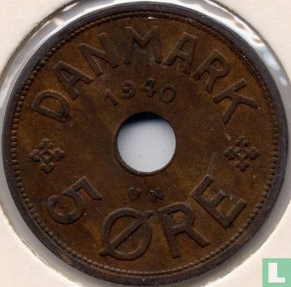 Danemark 5 øre 1940 - Image 1
