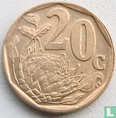 Zuid-Afrika 20 cents 1996 - Afbeelding 2