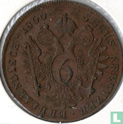 Austria 6 kreutzer 1800 (C) - Image 1