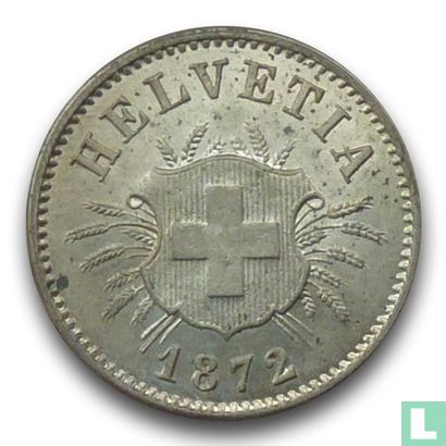 Suisse 5 rappen 1872 - Image 1