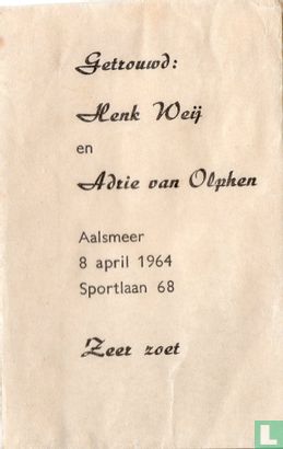 Getrouwd: Henk Weij en Adrie van Olphen - Image 1