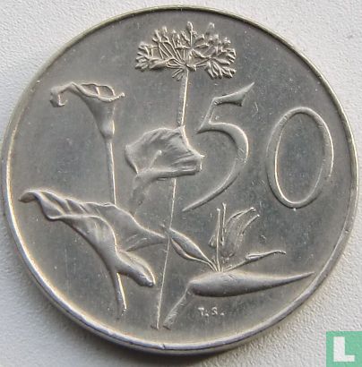 Afrique du Sud 50 cents 1990 (nickel) - Image 2