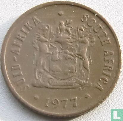 Zuid-Afrika 1 cent 1977 - Afbeelding 1