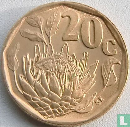 South Africa 20 cents 1993 - Image 2