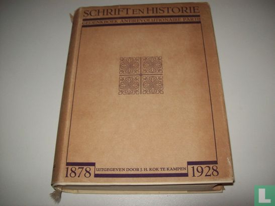 Schrift en historie - 1878-1928 - Image 1