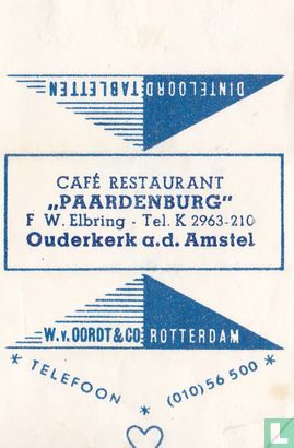 Café Restaurant "Paardenburg"