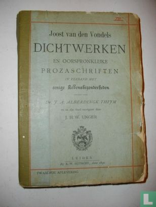 Joost van den Vondels Dichtwerken en oorspronkelijke Prozaschriften. III - Bild 1