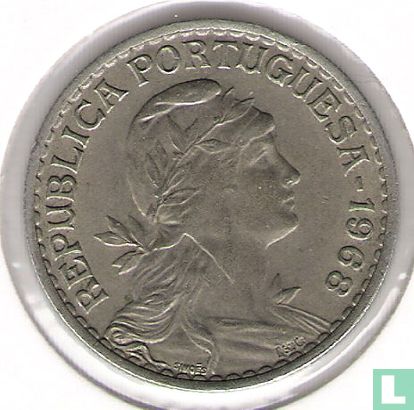 Portugal 1 escudo 1968 - Image 1