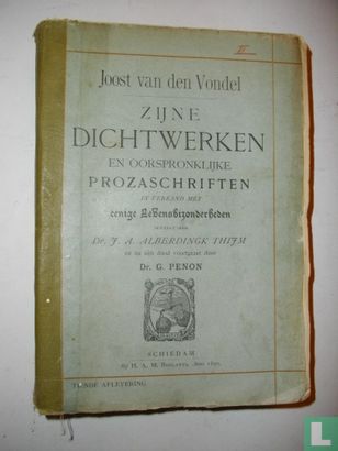 Joost van den Vondels Dichtwerken en oorspronkelijke Prozaschriften. II - Image 1