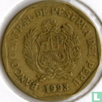 Peru 5 céntimos 1993 (type 1) - Afbeelding 1