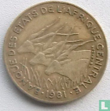 Centraal-Afrikaanse Staten 5 francs 1981 - Afbeelding 1