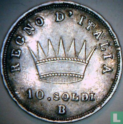 Kingdom of Italy 10 soldi 1813 (B) - Image 2