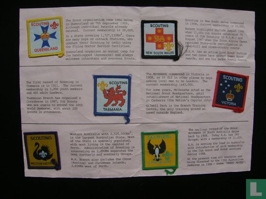 Australian contingent - 16th World Jamboree - Souvenir badge folder - Image 2