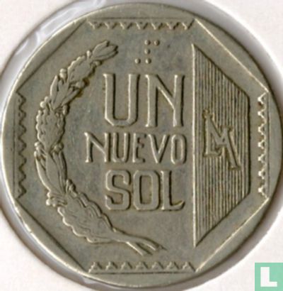 Peru 1 nuevo sol 1991 (zonder F. DIAZ) - Afbeelding 2