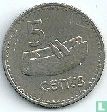 Fiji 5 cents 1969 - Image 2