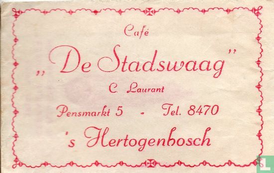 Café "De Stadswaag" - Afbeelding 1