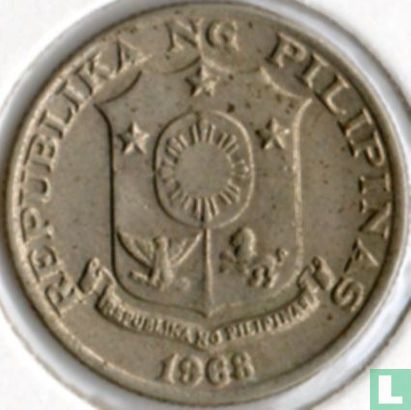 Filipijnen 10 sentimos 1968 - Afbeelding 1