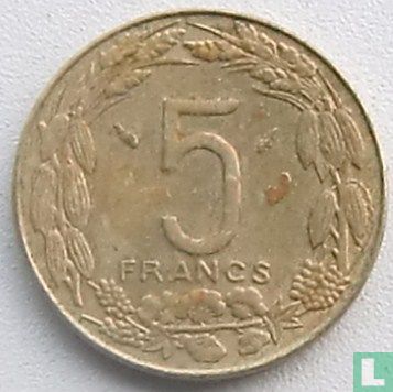 États d'Afrique centrale 5 francs 1978 - Image 2