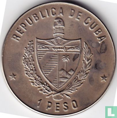 Cuba 1 peso 1977 "Ignacio Agramonte" - Image 2
