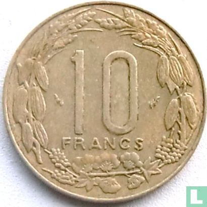 États d'Afrique centrale 10 francs 1979 - Image 2
