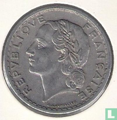France 5 francs 1947 (aluminium - avec B, 9 fermé) - Image 2