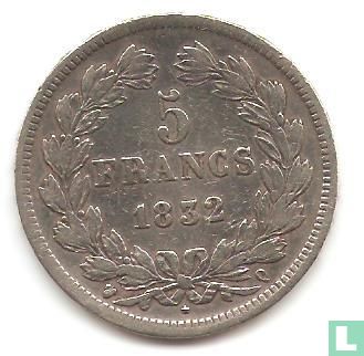 France 5 francs 1832 (Q) - Image 1